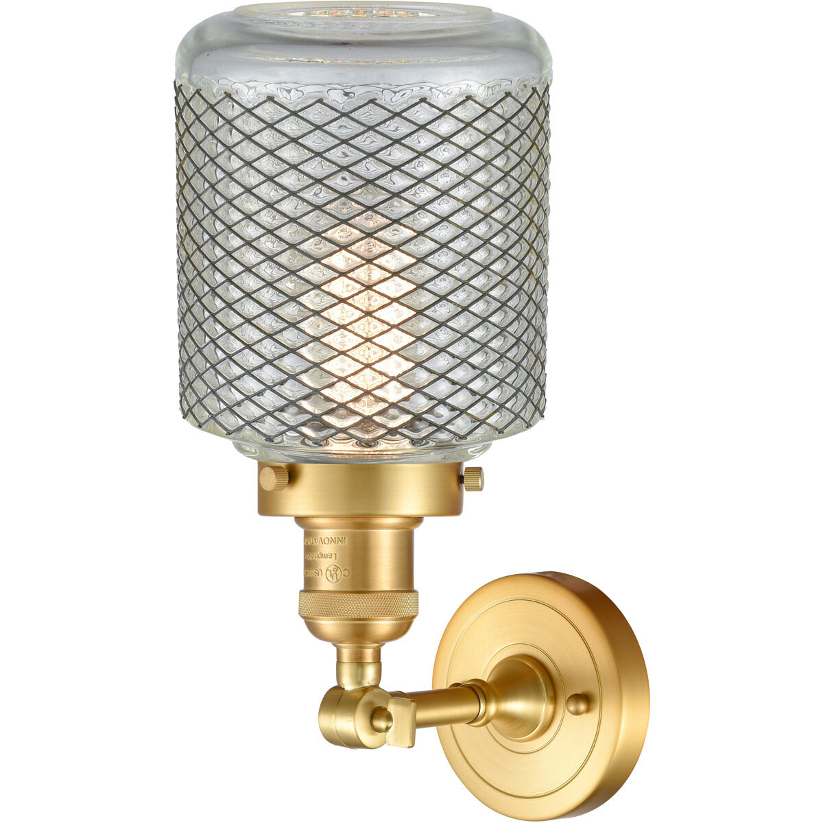 Franklin Restoration Stanton LED 6 inch Satin Gold Sconce Wall Light, Franklin Restoration