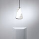 Forever Flora LED 4.25 inch Polished Chrome Pendant Ceiling Light in Black Rope, Black Rope