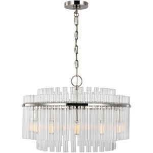 C&M by Chapman & Myers Beckett 12 Light 24 inch Polished Nickel Chandelier Ceiling Light