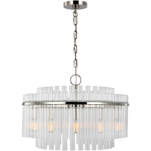 C&M by Chapman & Myers Beckett 12 Light 24 inch Polished Nickel Chandelier Ceiling Light