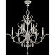 Beveled Arcs 10 Light 56 inch Silver Chandelier Ceiling Light in Silver Leaf