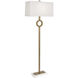 Oculus 62.13 inch 150.00 watt Warm Brass Floor Lamp Portable Light in Oyster Linen