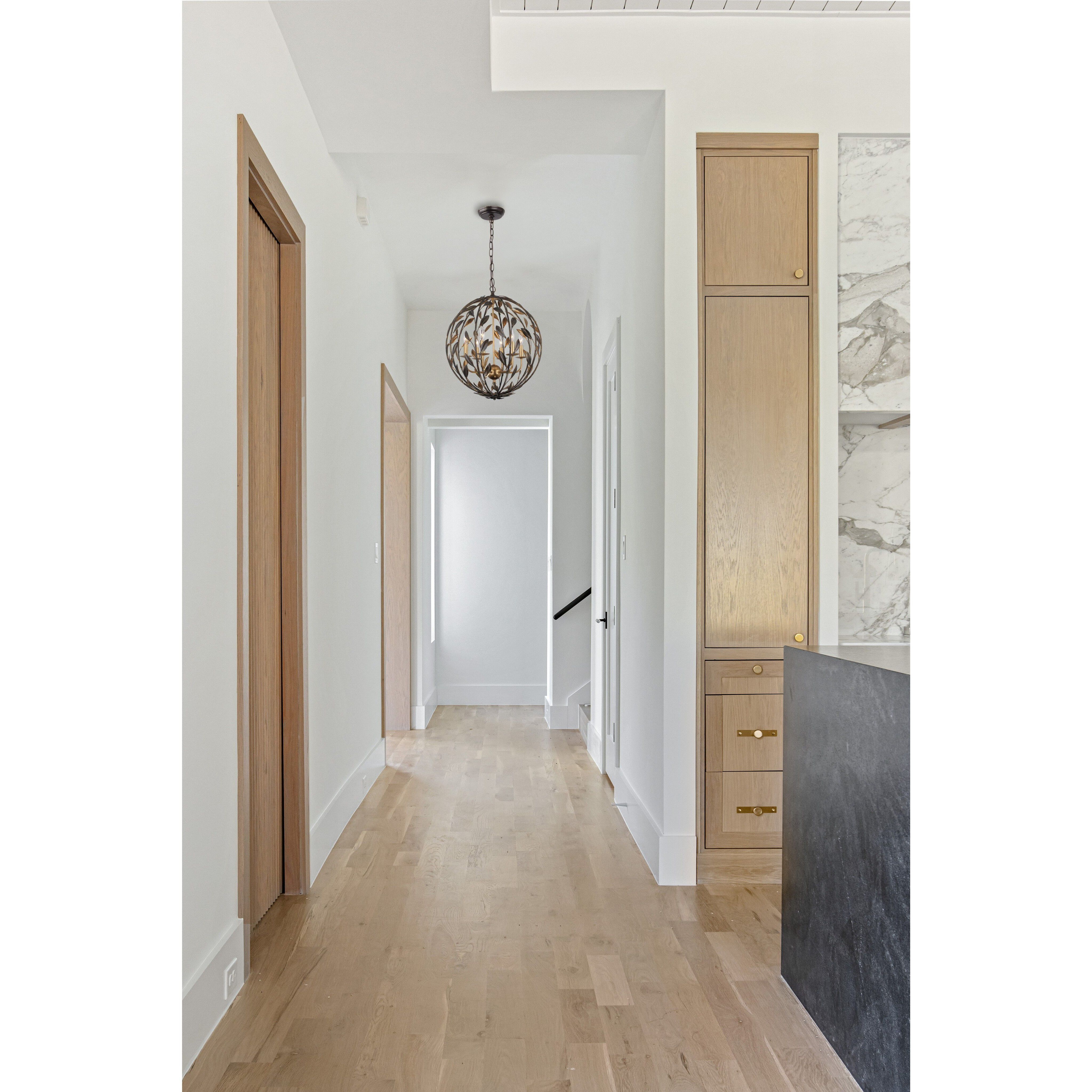 Broche 6 Light 21 inch English Bronze and Antique Gold Chandelier Ceiling Light