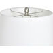 Cameron 34 inch 60 watt Wellen and White Table Lamp Portable Light