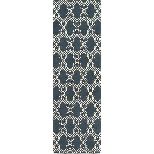 Lucka 96 X 30 inch Navy, Cream Rug