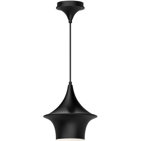 Alora Mood Emiko 1 Light 9.5 inch Matte Black Pendant Ceiling Light