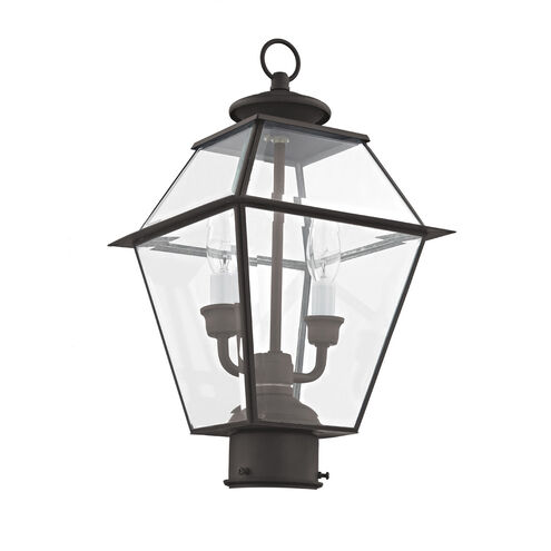 Westover 2 Light 17 inch Bronze Outdoor Post Top Lantern