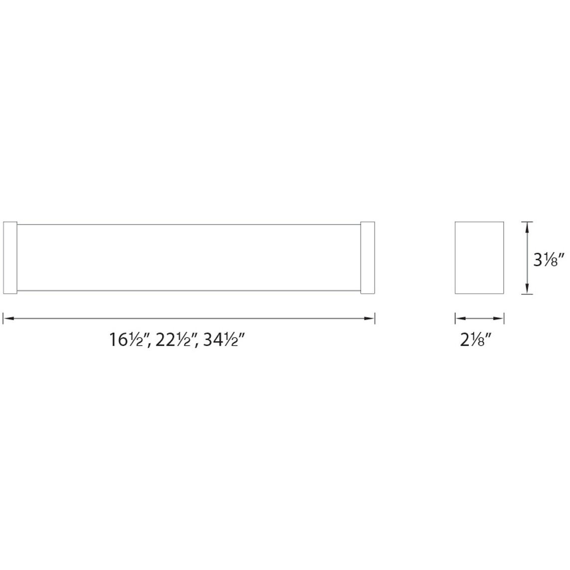 Svelte LED 22.5 inch Brushed Nickel Bath Vanity & Wall Light in 2700K, dweLED