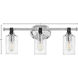 Halstead 3 Light 24 inch Chrome Vanity Light Wall Light