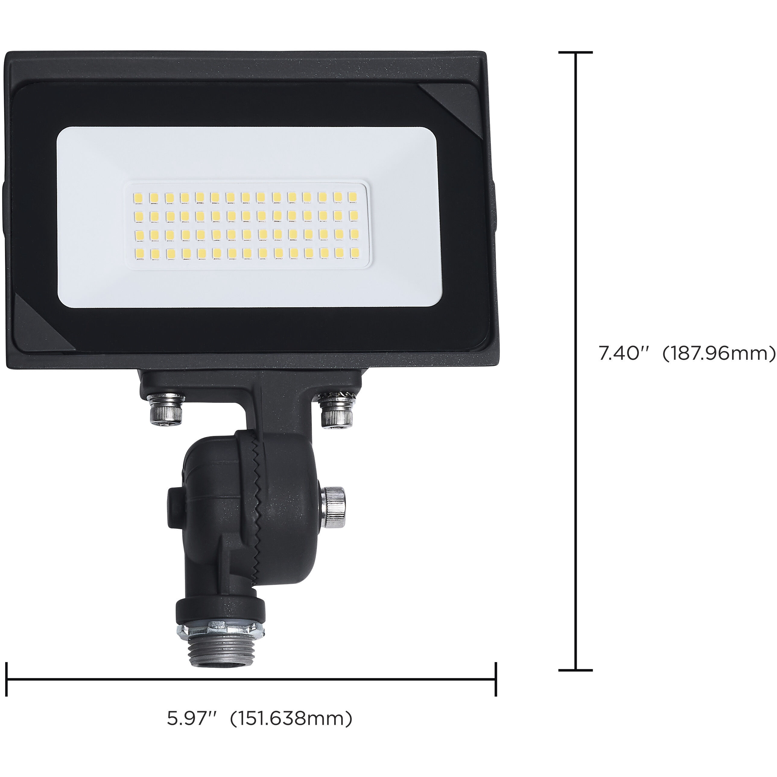 Lumos LED 7.4 inch Bronze Flood Light