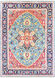 Antique 132 X 96 inch Teal Rug in 8 x 11, Rectangle
