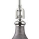 Rutherford 1 Light 15 inch Weathered Zinc Pendant Ceiling Light