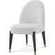 Luna Palmer Dining Side Chair, Wooden, Upholstered