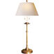 Chapman & Myers Dorchester 22 inch 40.00 watt Antique-Burnished Brass Table Lamp Portable Light in Natural Paper
