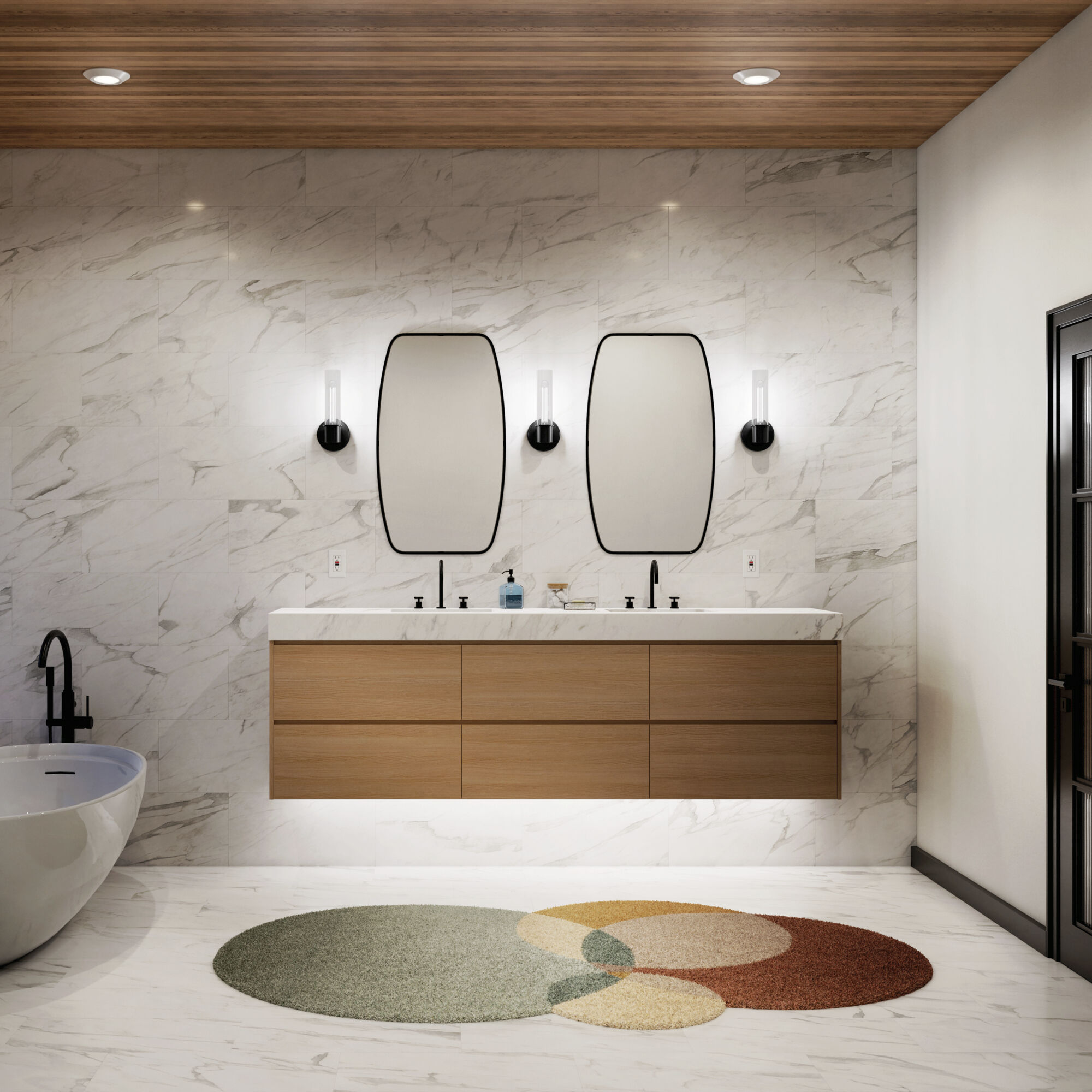 Aviv 1 Light 5.5 inch Black Wall Sconce Wall Light