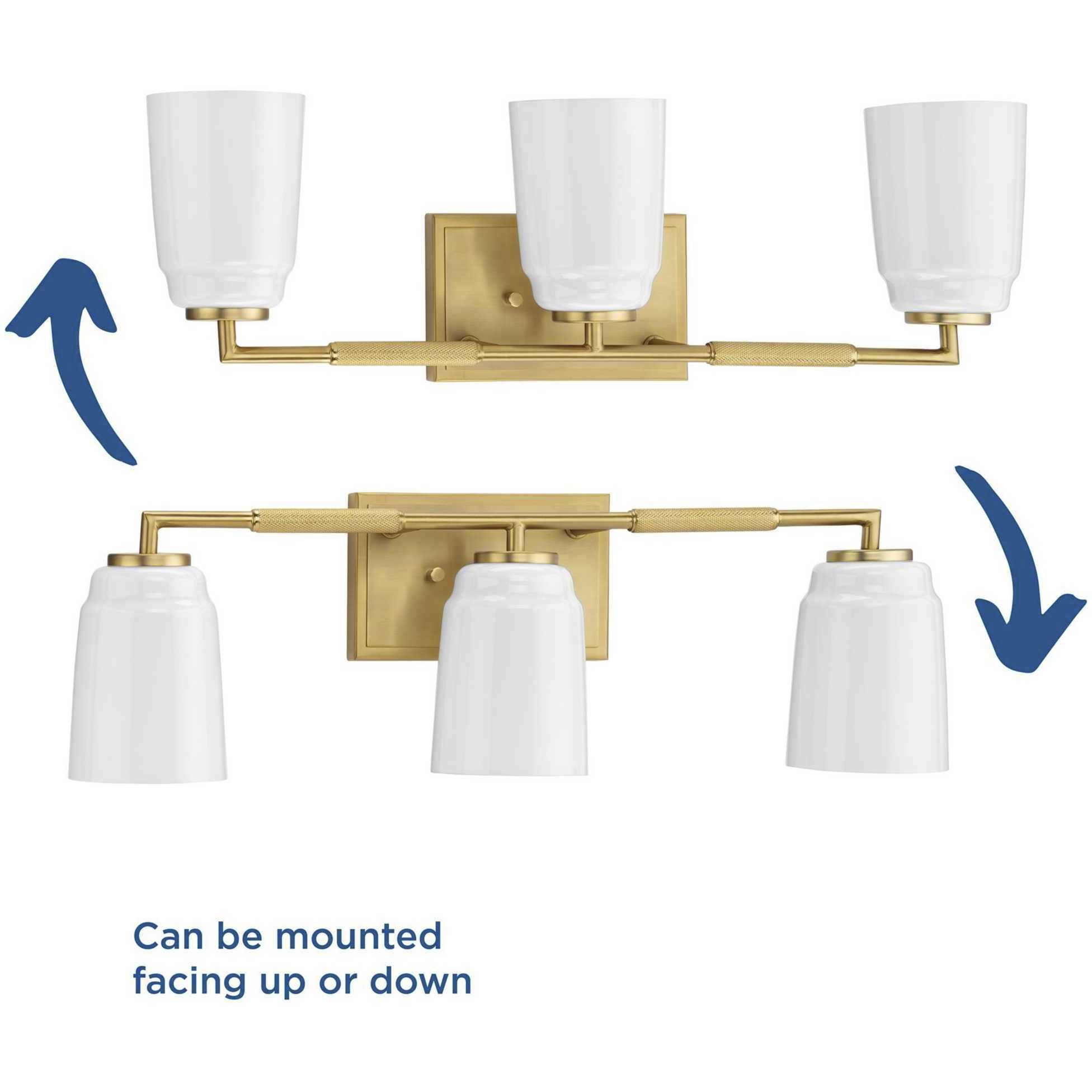 Spenser 3 Light 23.37 inch Brushed Gold Vanity Light Wall Light