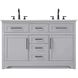 Remington 54 X 35 inch Grey Bathroom Vanity Cabinet in 2
