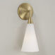 Gatsby 1 Light 5 inch Matte Brass Sconce Wall Light