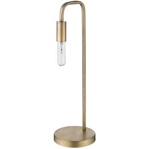 Perret 26 inch 60.00 watt Aged Brass Table Lamp Portable Light