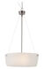 Fusion 3 Light 20 inch Brushed Nickel Pendant Ceiling Light
