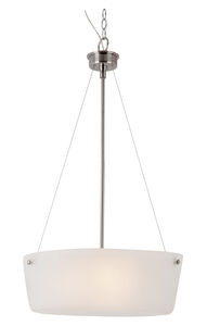 Fusion 3 Light 20 inch Brushed Nickel Pendant Ceiling Light
