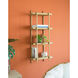 Four Tiers 44.1 X 18.1 X 9.8 inch Natural Shelf