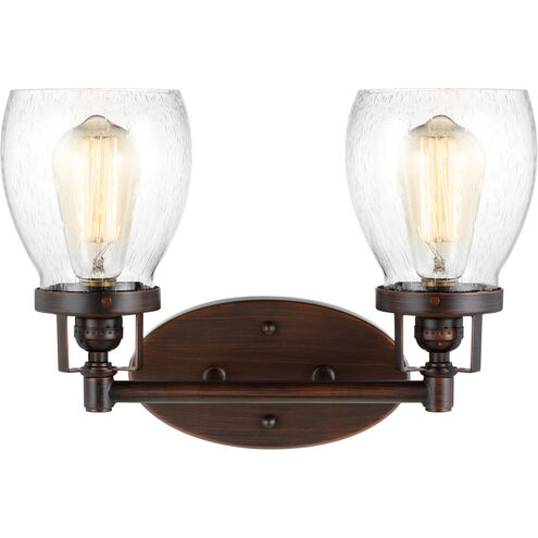 Belton 2 Light 15 inch Bronze Wall Bath Fixture Wall Light