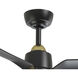 Hugo 52 inch Brushed Gold Ceiling Fan