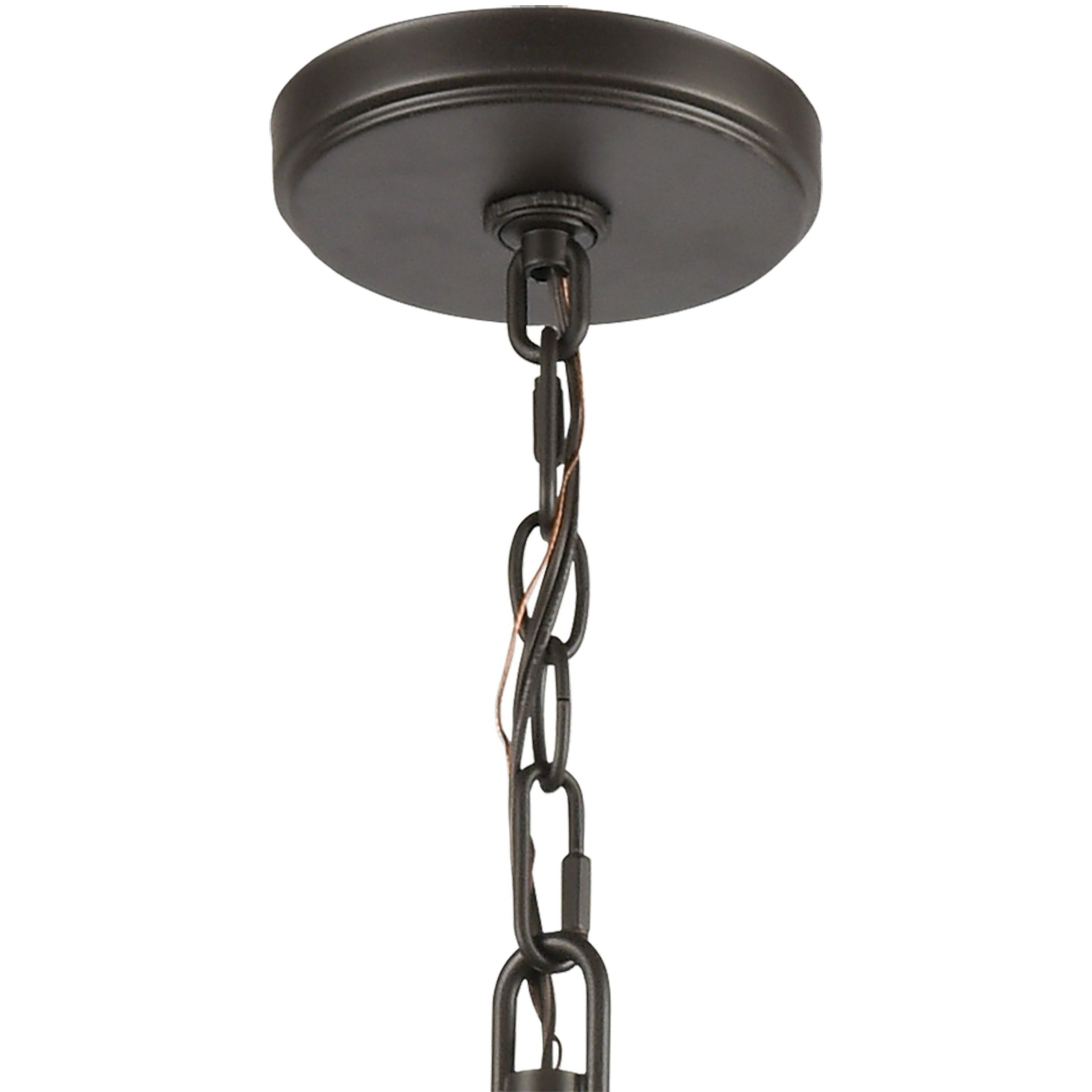 Talia 8 Light 42 inch Oil Rubbed Bronze Linear Chandelier Ceiling Light