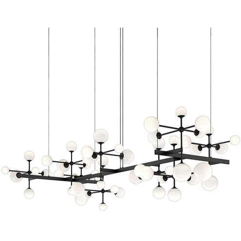 Nebula LED 95.5 inch Satin Black Chandelier Ceiling Light