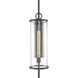 Hopkins 1 Light 30 inch Charcoal Outdoor Wall Sconce