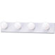 Vanity Strips 4 Light 24 inch Matte White Vanity Light Wall Light