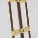 Ray Booth Alda 23.25 inch 15.00 watt Antique-Burnished Brass and Walnut Adjustable Table Lamp Portable Light