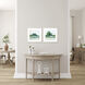 Landscapes Green and Blue Framed Art