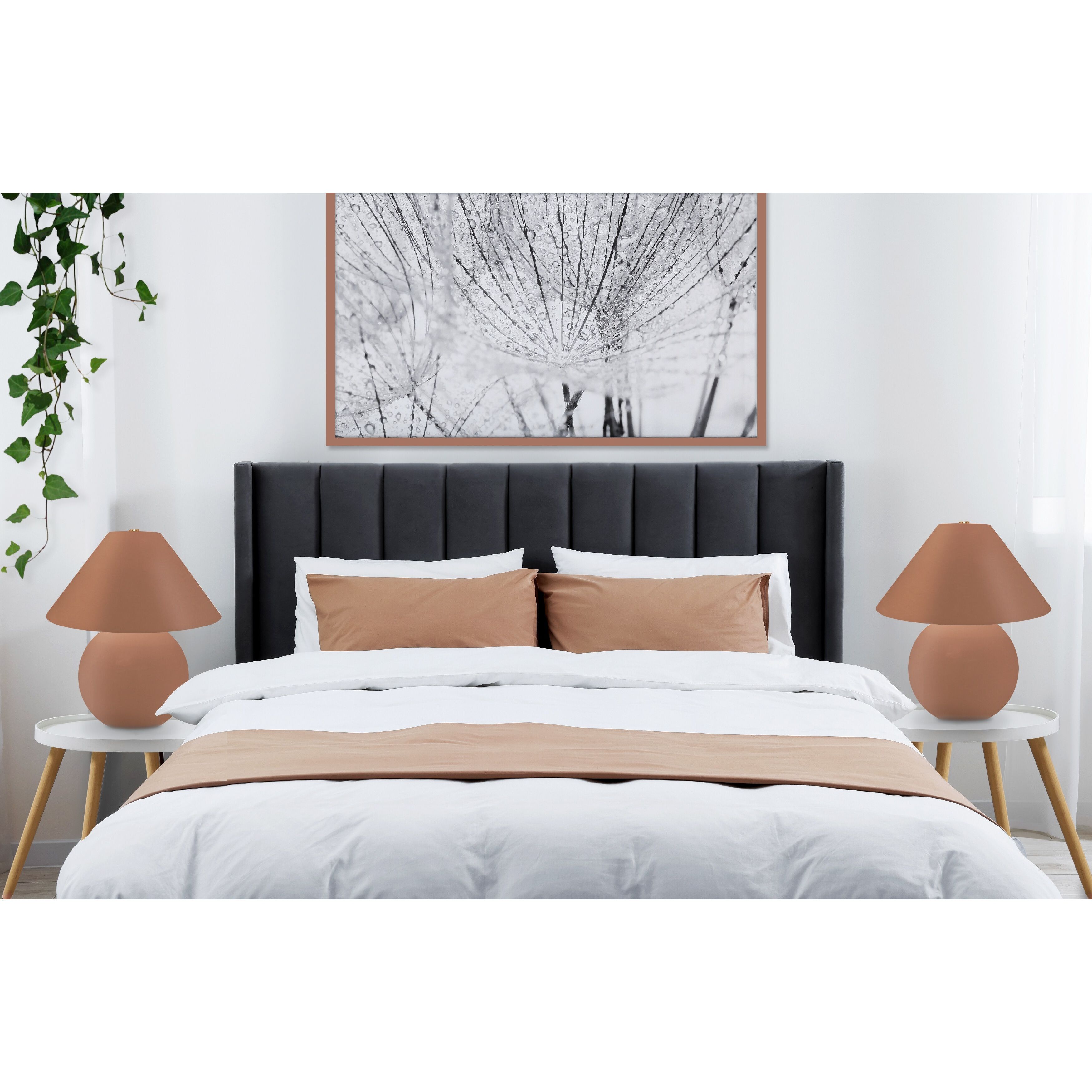 Portable 16.75 inch 60.00 watt Adobe and Brushed Brass Portable Lamp Portable Light