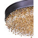 Mystic LED 24 inch Bronze Single Pendant Ceiling Light in Scotch Crystal