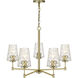 Crestwood 5 Light 30 inch Antique Brass Chandelier Ceiling Light
