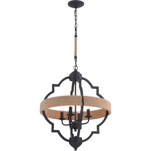 Beaumont LED 20 inch Textured Gray Pendant Ceiling Light