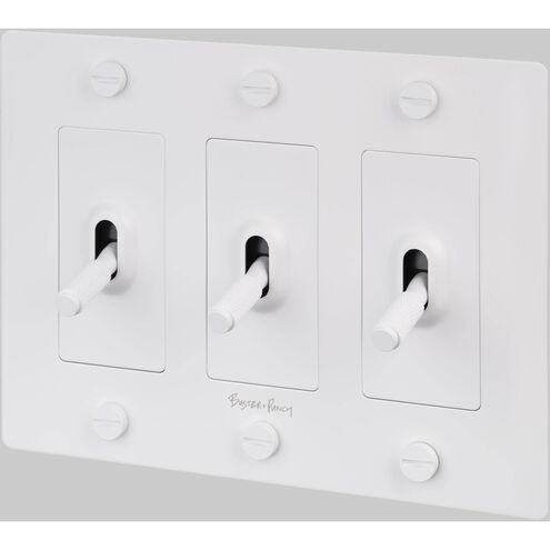 3G Toggle 120-277 White Light Switch
