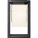 Gladwin 1 Light 14 inch Matte Black Exterior Wall Lantern