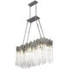 Matrix Linear Pendant Ceiling Light in 6, Rainy Night