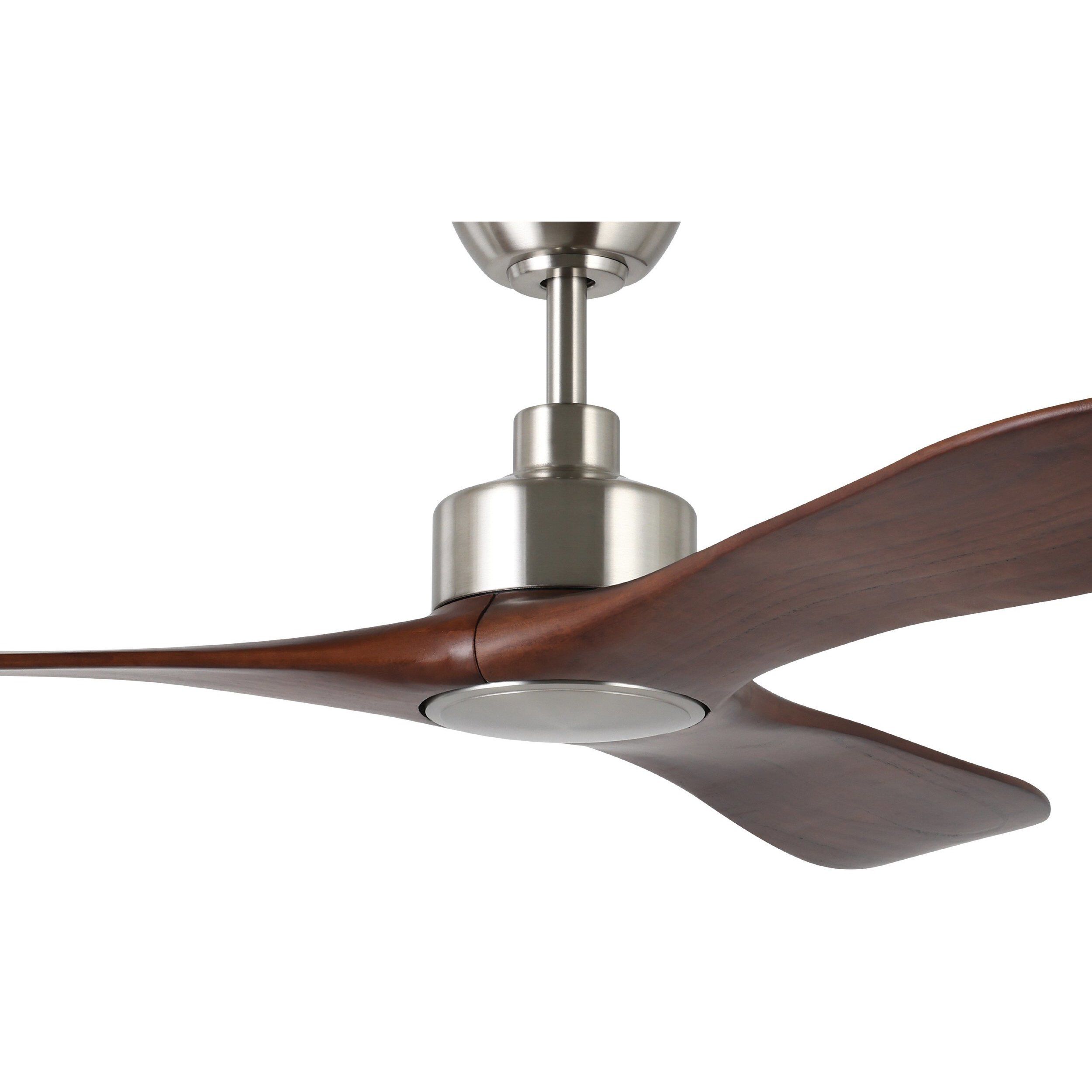 Westerly 60 inch Brushed Nickel with Acacia Blades Ceiling Fan