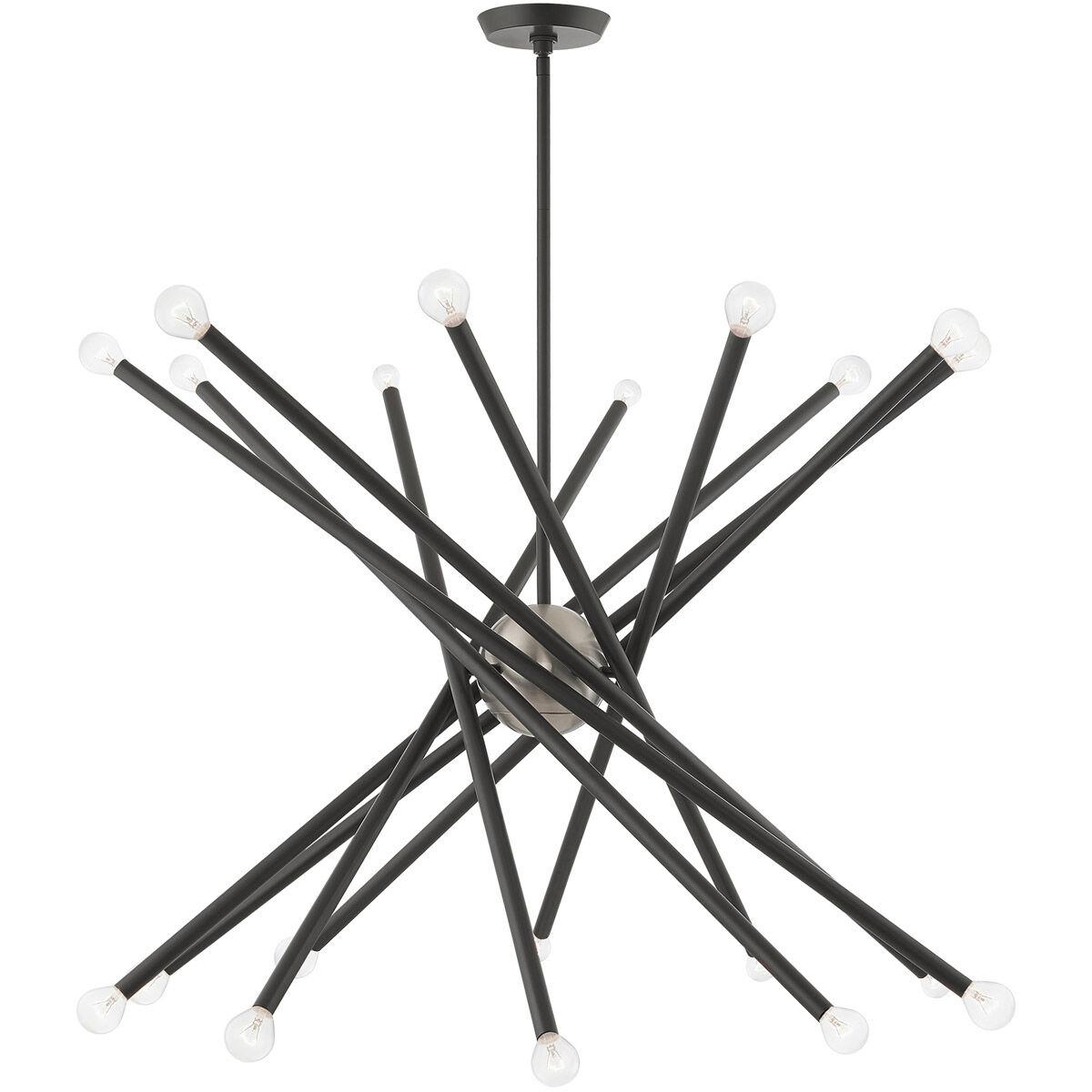 Soho 20 Light 38 inch Scandinavian Gray Chandelier Ceiling Light