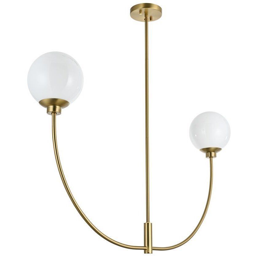 Nyomi 2 Light 42 inch Satin Gold Chandelier Ceiling Light