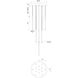 Motif LED 12.75 inch Brushed Gold Multi-Pendant Ceiling Light
