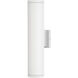 MOCO Silo 2 Light 20 inch Textured White Outdoor Wall Mount Lantern, Coastal Elements
