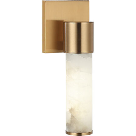 London LED 4.75 inch Aged Gold Brass Wall Sconce Wall Light