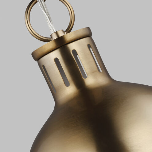 TOB by Thomas O'Brien Hanks LED 8.13 inch Satin Brass Pendant Ceiling Light