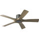 Aviator 54 inch Graphite Weathered Gray with Weathered Gray Blades Flush Mount Ceiling Fan, Smart Ceiling Fan