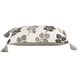 Quiet Leaves 26 X 5.5 inch Light Gray with Off White Pillow, 16X26